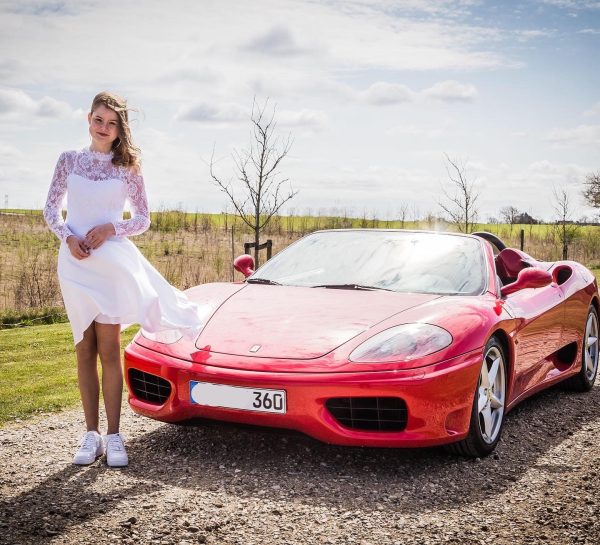 Konfirmationskørsel Ferrari 360 Spider